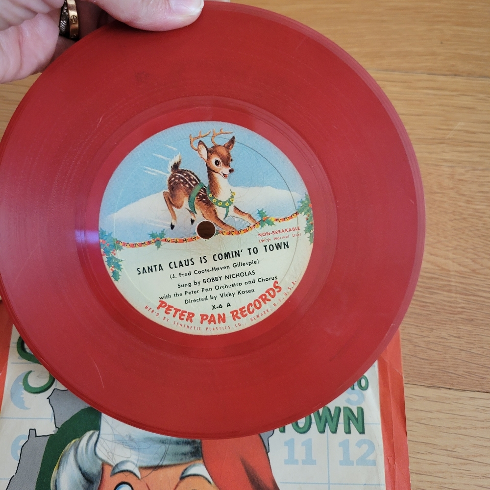 Vintage Santa Claus is coming to town record - Picture 3 of 5